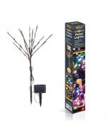 White Solar-Power Flower Garden Stake Lights Solar Powered Petal Lights