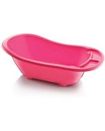 Plastic Baby Bath tub with Drain Plug for 0-12 Months - Random Colour