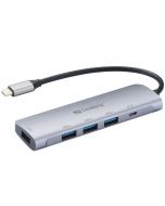 Sandberg External 4-Port USB-A Hub - USB-C Male