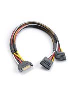Akasa SATA Power Splitter - Male 15-pin SATA to 2 x 15pin SATA Female Power Connectors