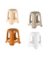 Stackable Stool Plastic Waterproof Stools for Indoor Outdoor 45 x 38 x 38cm - Random Colour