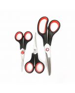 Household Stainless Steel Blades Scissors Set Soft Comfortable Grip for Multipurpose