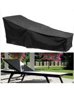 2pcs Dewproof Sun Lounger Furniture Cover Rattan Bed Protector for Outdoor Garden Patio