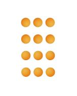 12 Pack Orange Plastic Table Tennis Balls for Indoor Outdoor 3.5cm