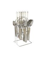 24 pcs Stainless Steel Best Tool Exquisite Tableware Cutlery Set with Stand Holder