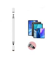 3 in 1 Multifunction Fine Point Round Thin Tip Touch Screen Pen - White