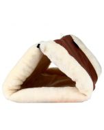 2 in 1 Tunnel Bed and Mat Large Pet Bed with Self-heating Thermal Core Carpets Warm House