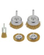 Wire Brushes Drills Set 5 pcs Wire Wheel and Cup Brush Set