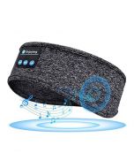 Wireless Bluetooth Headband Sleeping Eye Mask Headphones Headset Music Sports - Grey