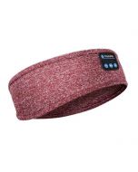 Wireless Bluetooth Headband Sleeping Eye Mask Headphones Headset Music Sports - Red