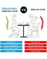 Wood Posture Stool with Angle and Height Adjustable for Gaming Computer Work